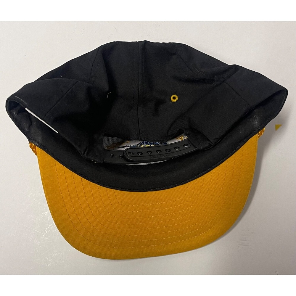 CABO SAN LUCAS BSC MEXICO FISHING CAP BLACK YELLOW SNAP BACK - Picture 8 of 9